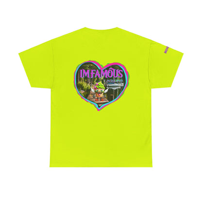 Camiseta unisex de algodón grueso I Love Imfamous I-Screams