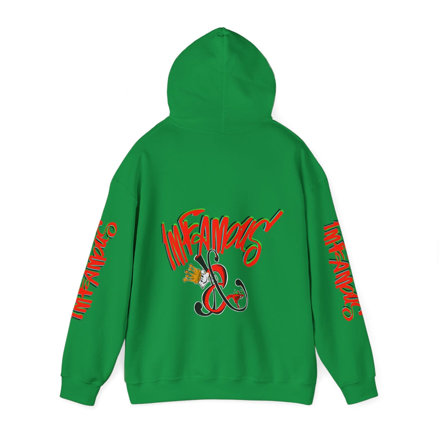 带有 Imfamous 品牌徽标的连帽运动衫