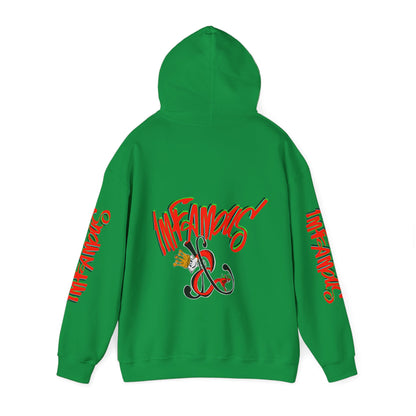 带有 Imfamous 品牌徽标的连帽运动衫