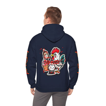 Sudadera con capucha con el famoso diseño de Bad Pussy Cat - Unisex