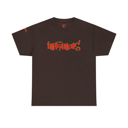 Premium graphic T-shirt - Imfamous halloween logo Design