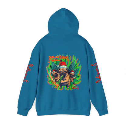 Premium hooded sweatshirt- Imfamous Pug Life