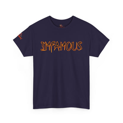 Imfamous Devils Food Cupcake Zombie attack Graphic Tee - Fun Casual Wear, Unisex T-Shirt for Food Lovers, Halloween fun gift