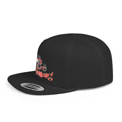 著名品牌标志 Flat Bill Snapback