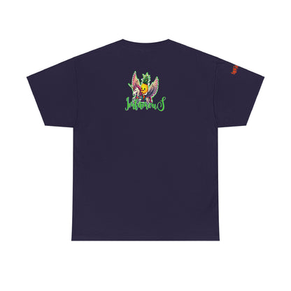 Graphic Tee Unipineapple Flying on Unicorn Heavy Cotton T-shirt