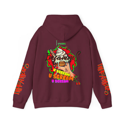 premium Hooded Sweatshirt - Imfamous I-scream Halloween spooky