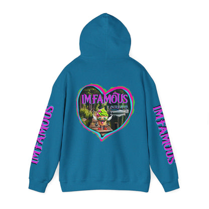 Premium Unisex Heavy Blend™ Hooded Sweatshirt - I love Imfamous i-screams design