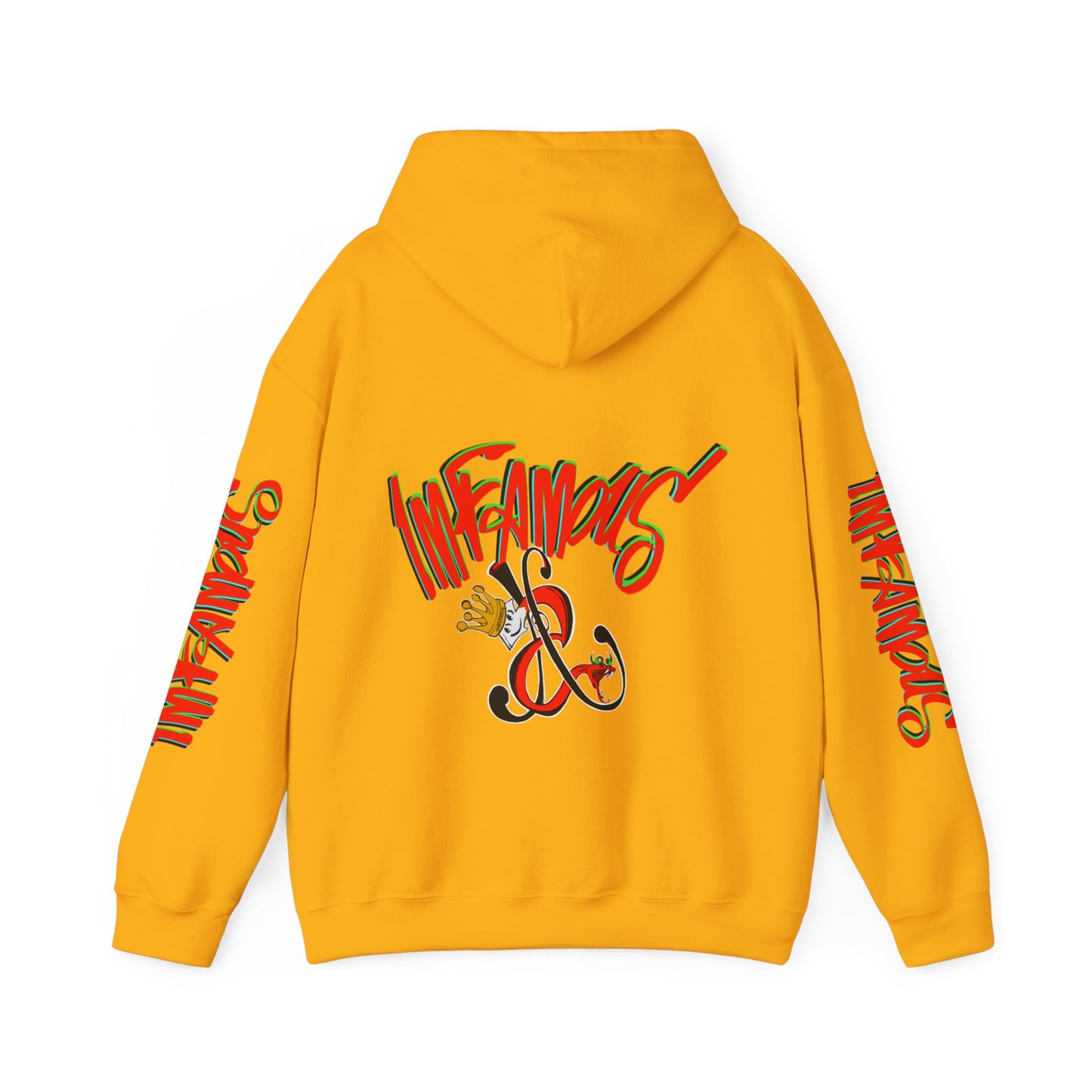 带有 Imfamous 品牌徽标的连帽运动衫