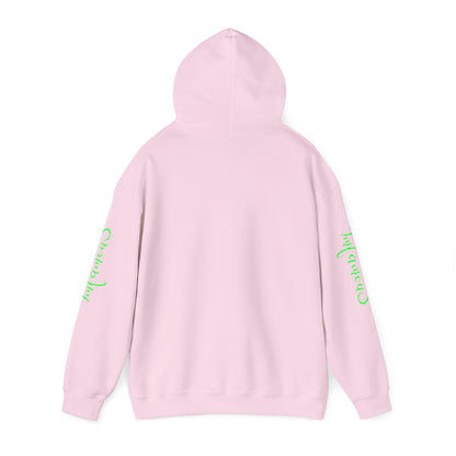 Sudadera con capucha - Diseño de piña volando sobre unicornio