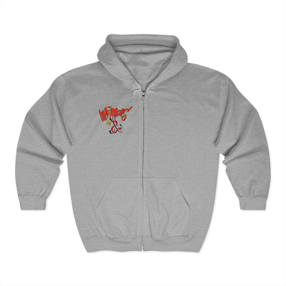 Premium Full Zip Hooded Sweatshirt - Imfamous logo
