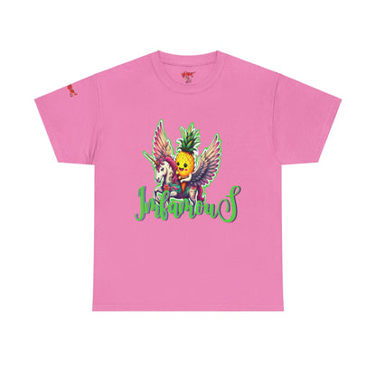 Graphic Tee Unipineapple Flying on Unicorn Heavy Cotton T-shirt