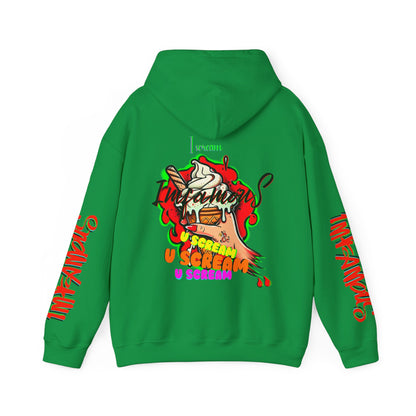 premium Hooded Sweatshirt - Imfamous I-scream Halloween spooky