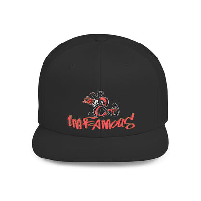著名品牌标志 Flat Bill Snapback
