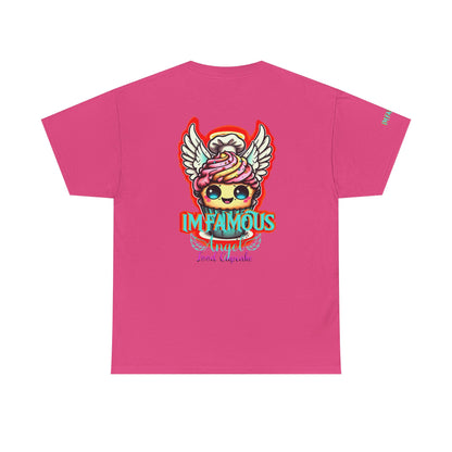 Camiseta de algodón con el famoso diseño de cupcakes Angel Food