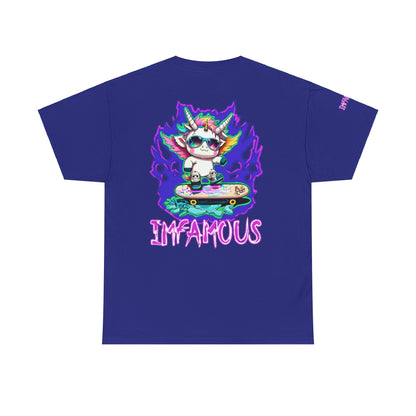 Camiseta gráfica premium: Imfamous Unicorn Breaking The Glass Design #2 (Diseño n.° 2 del famoso unicornio rompiendo el cristal)