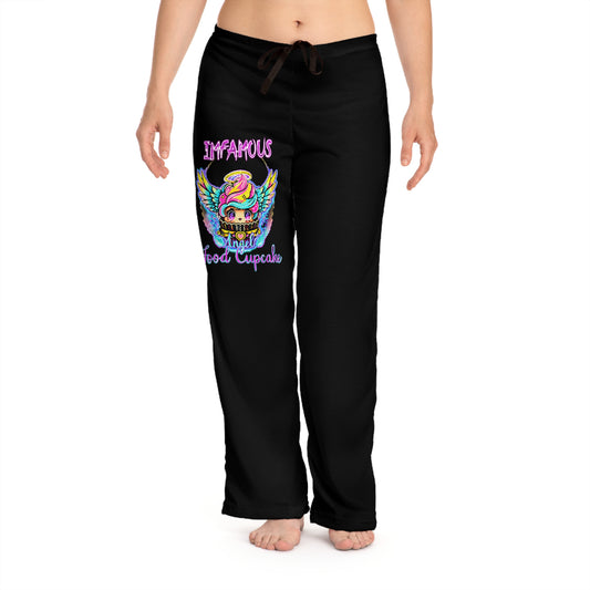 Imfamous Angel Food Cupcake #4 Pajama Pants for Women, Cute Sleepwear, Cozy Loungewear, Gift for Food Lovers, Relaxing Nights