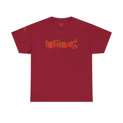 Premium graphic T-shirt - Imfamous halloween logo Design
