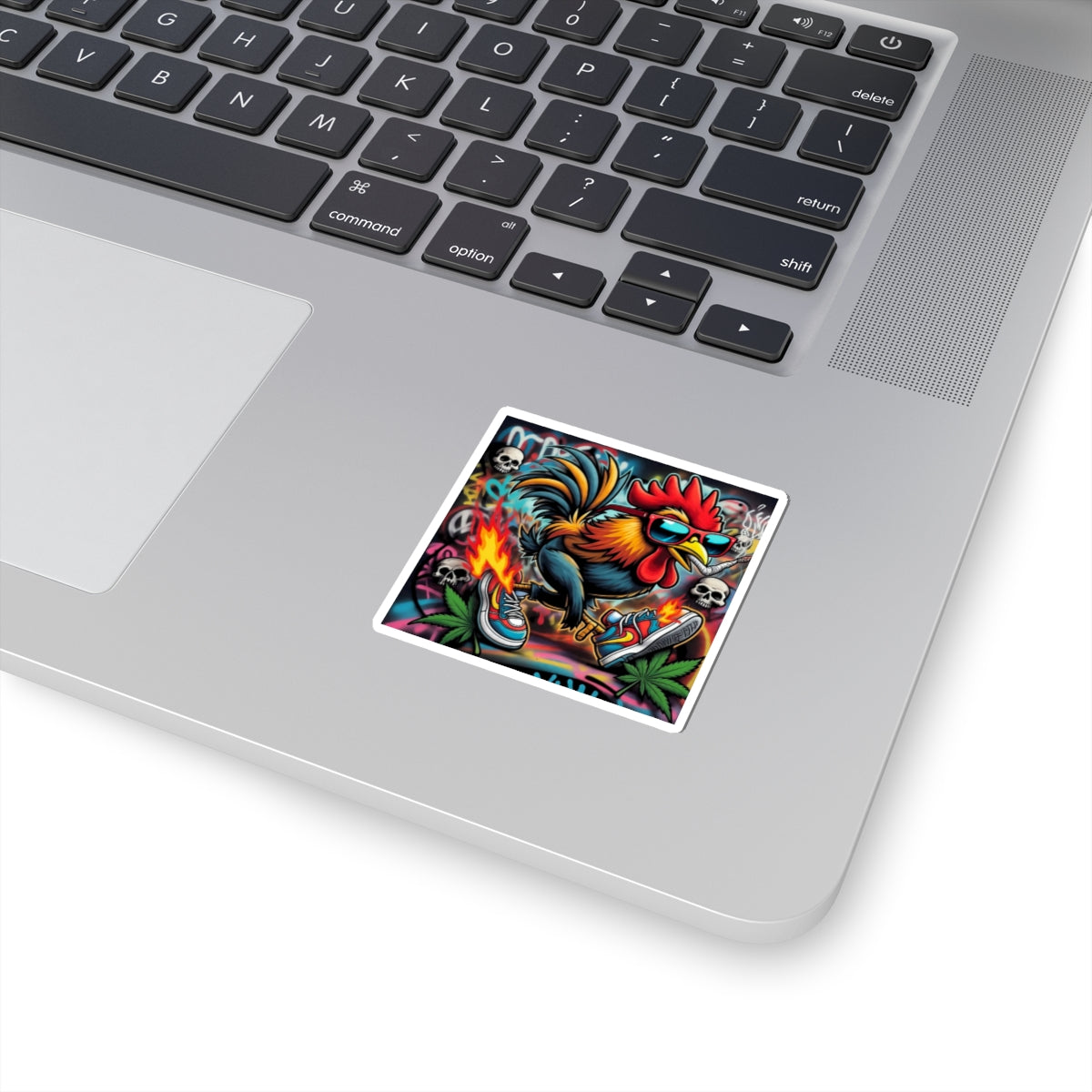 Sticker: Funny Rooster Smoking Weed