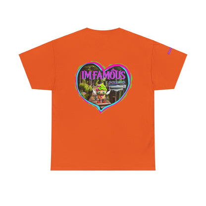 Camiseta unisex de algodón grueso I Love Imfamous I-Screams