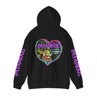 Premium Unisex Heavy Blend™ Hooded Sweatshirt - I love Imfamous i-screams design
