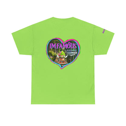 Camiseta unisex de algodón grueso I Love Imfamous I-Screams