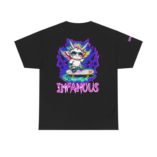 Camiseta gráfica premium: Imfamous Unicorn Breaking The Glass Design #2 (Diseño n.° 2 del famoso unicornio rompiendo el cristal)