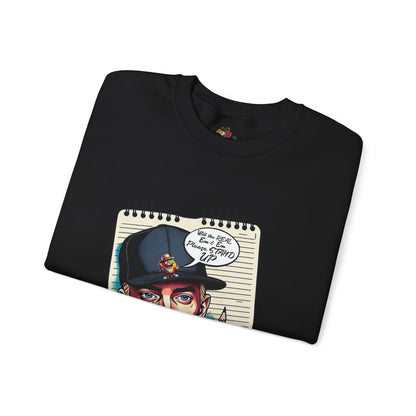 Street Art Crewneck Sweatshirt, Urban Style Sweatshirt, Graphic Hoodie, Casual Wear, Unique Gift for Artists, Streetwear