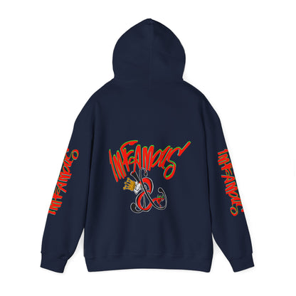 带有 Imfamous 品牌徽标的连帽运动衫