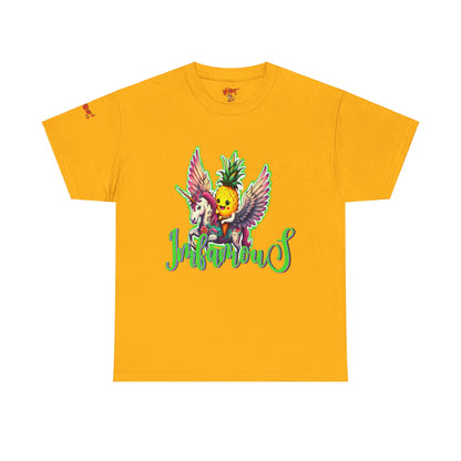 Graphic Tee Unipineapple Flying on Unicorn Heavy Cotton T-shirt