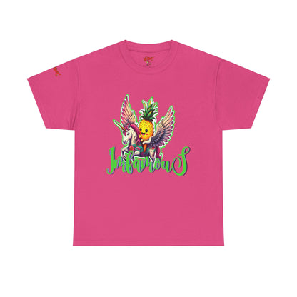 Graphic Tee Unipineapple Flying on Unicorn Heavy Cotton T-shirt