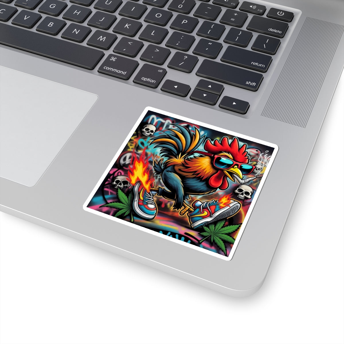Sticker: Funny Rooster Smoking Weed