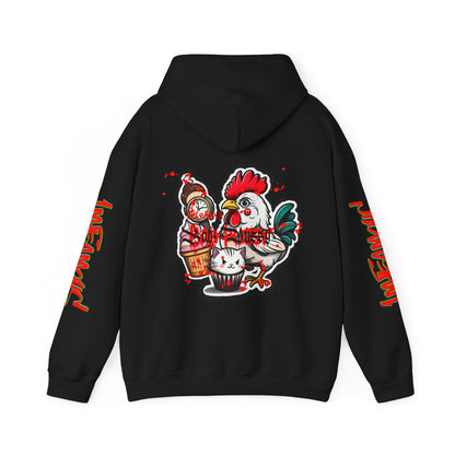 Sudadera con capucha con el famoso diseño de Bad Pussy Cat - Unisex