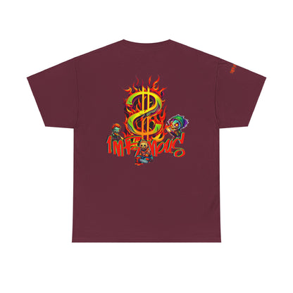 Premium graphic T-shirt - Imfamous halloween logo Design