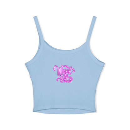 Angel Wings Tank Top, Trendy Spaghetti Strap Top for Festivals, Cute Summer Outfits, Gift for Her, Casual Wear