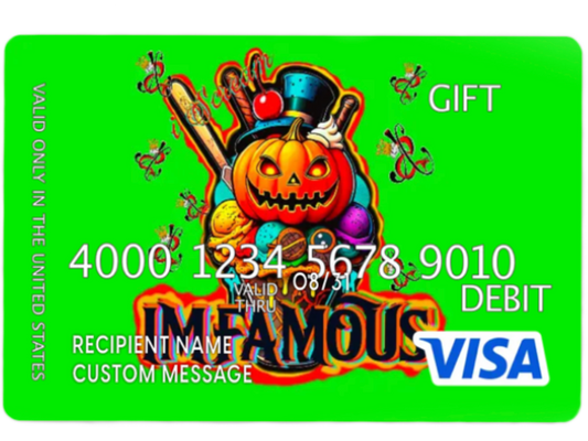 Imfamous store gift card